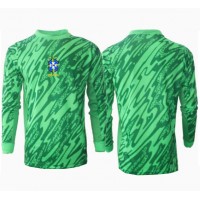 Brazília Brankarsky Domáci futbalový dres Copa America 2024 Dlhy Rukáv